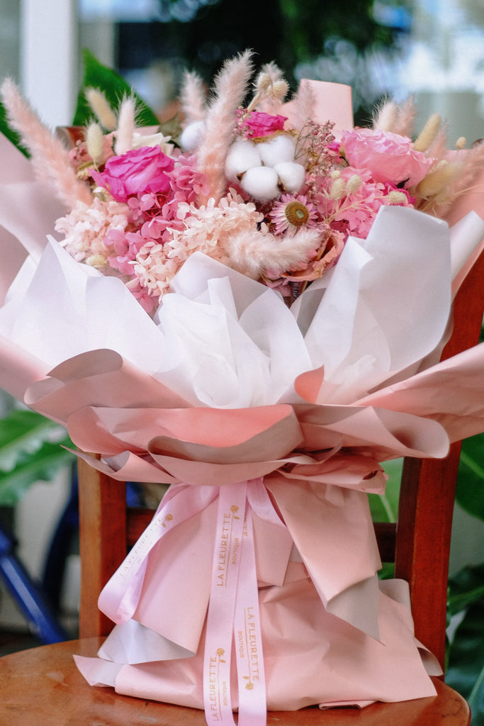 Pink Champagne - Mixed Dried Flowers